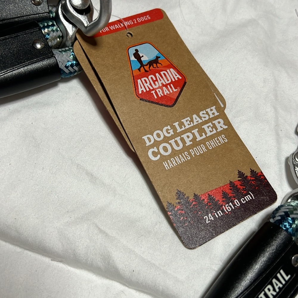 Arcadia Trail 2 Dog coupler leash in blue - Picture 2 of 5